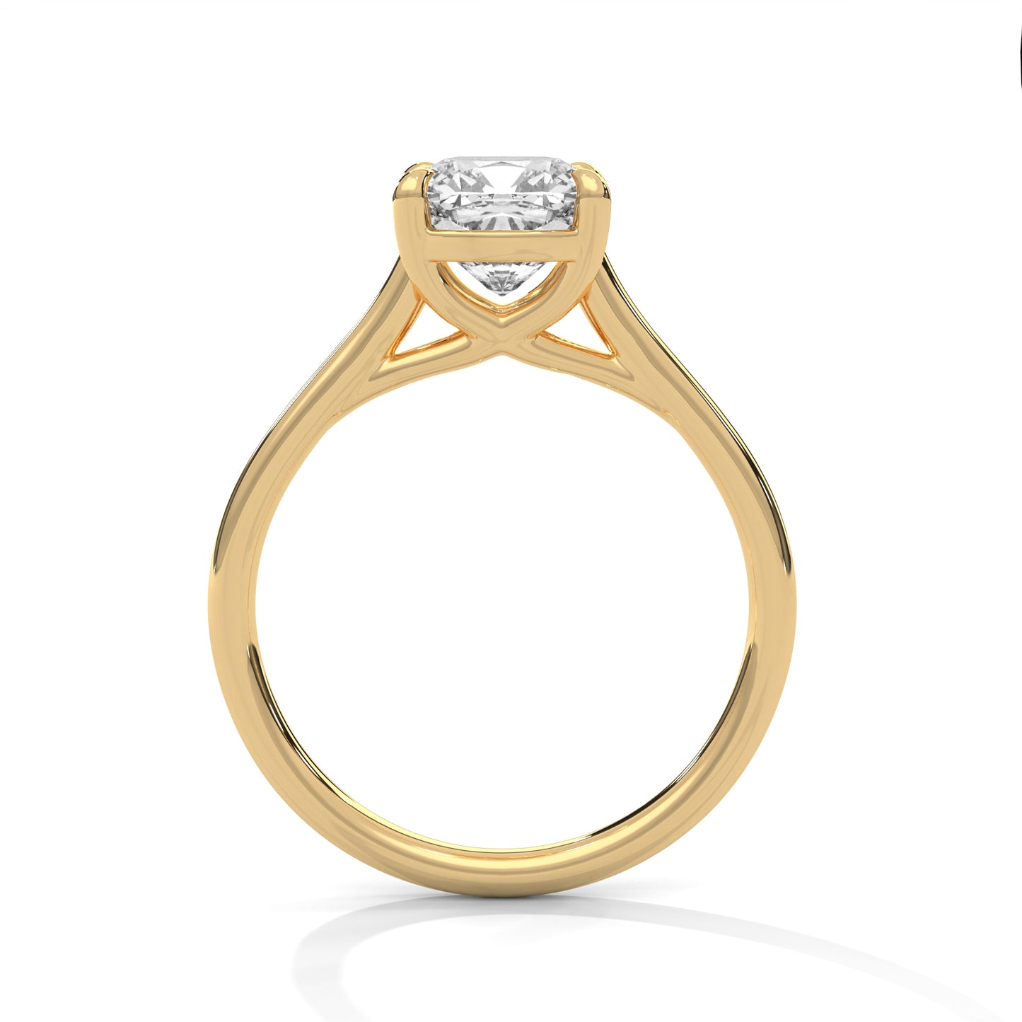 Rosy fine Cushion Diamond Wedding Ring – Timeless Elegance for Your Love 18kt and 14kt,10kt solid gold