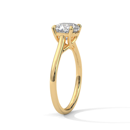 Rosy fine Cushion Diamond Wedding Ring – Timeless Elegance for Your Love 18kt and 14kt,10kt solid gold