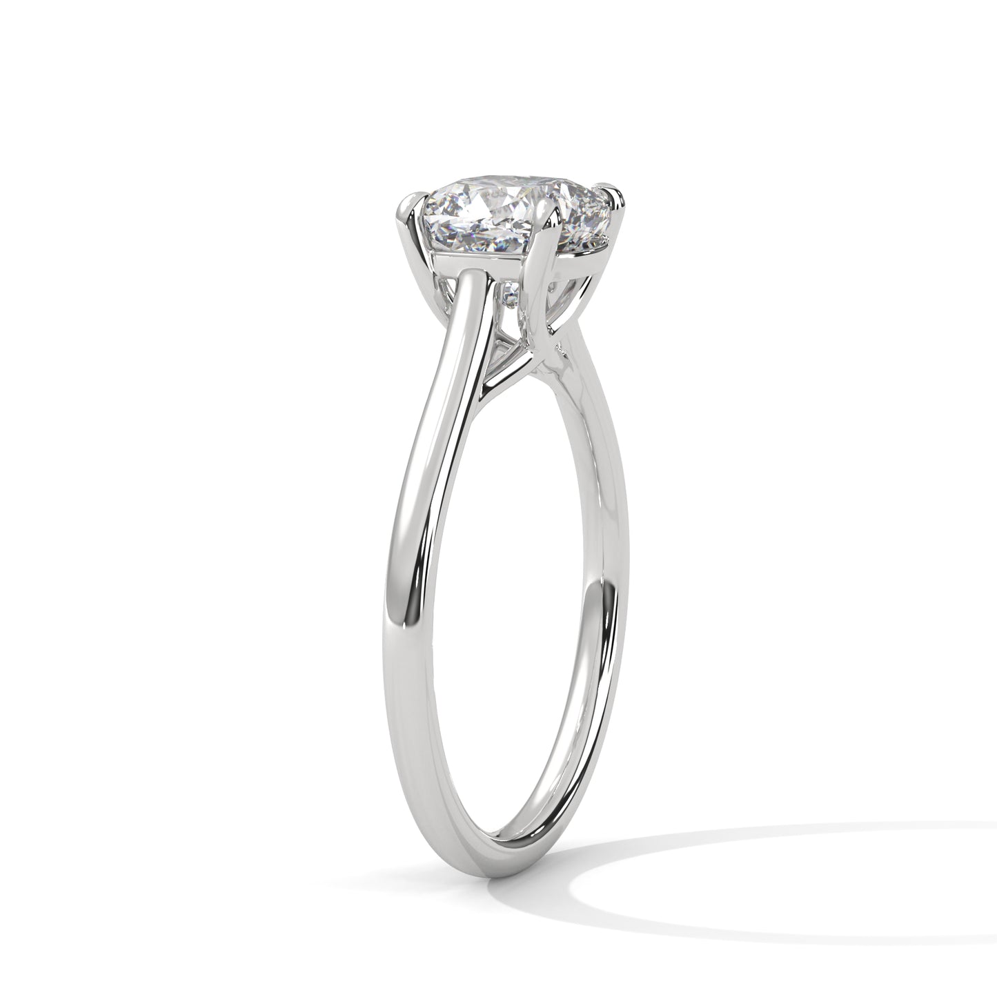 Rosy fine Cushion Diamond Wedding Ring – Timeless Elegance for Your Love 18kt and 14kt,10kt solid gold