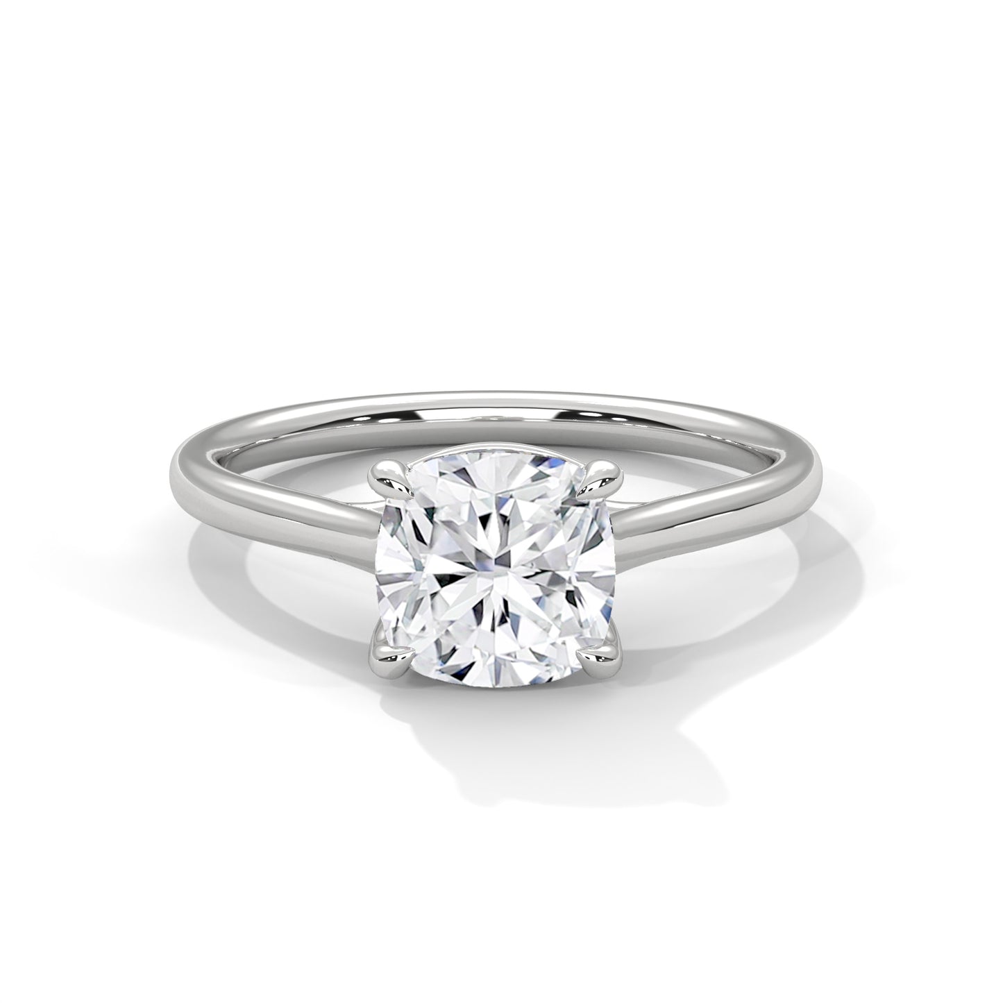 Rosy fine Cushion Diamond Wedding Ring – Timeless Elegance for Your Love 18kt and 14kt,10kt solid gold