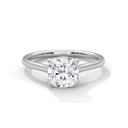Rosy fine Cushion Diamond Wedding Ring – Timeless Elegance for Your Love 18kt and 14kt,10kt solid gold