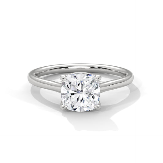 Rosy fine Cushion Diamond Wedding Ring – Timeless Elegance for Your Love 18kt and 14kt,10kt solid gold